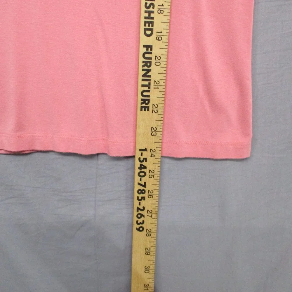 Loft V-Neck Long Sleeve Top Pink Women Size | XL - Picture 4 of 6